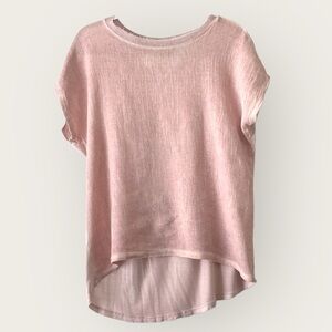 Pink Short Sleeve Women's Top